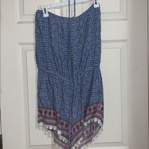 Romper- could be strapless or halter